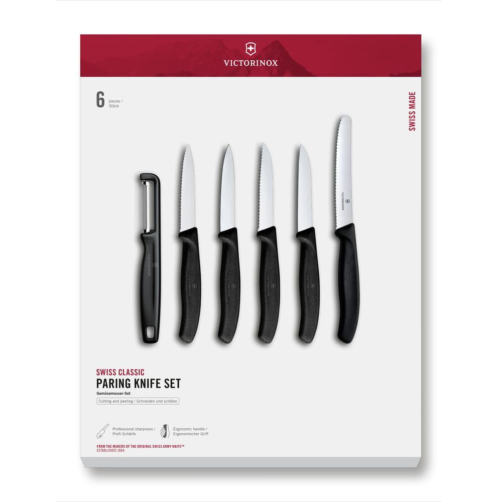 Victorinox Swiss Classic Paring Knife 6 Piece Set - Black