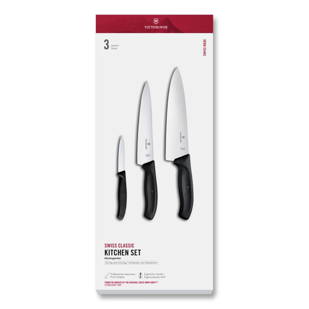 Victorinox Swiss Classic Kitchen 3 Piece Set - Black
