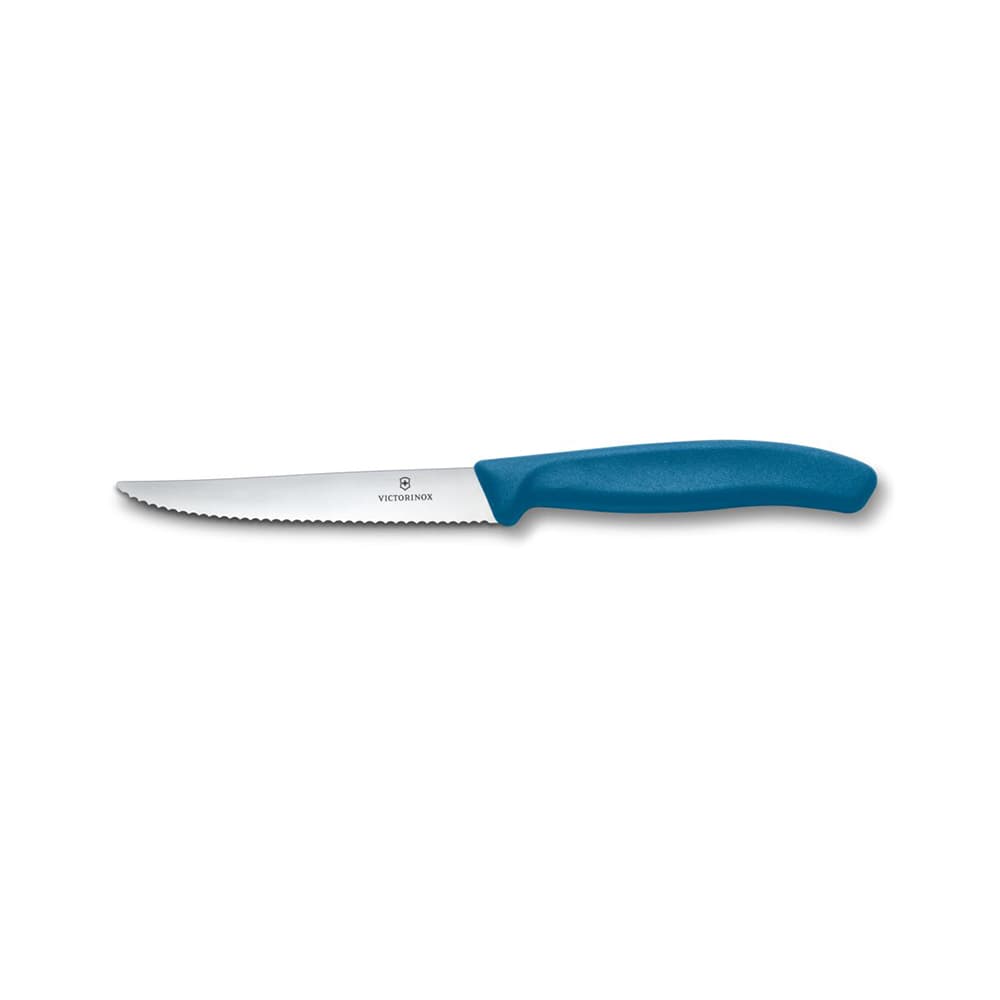 Victorinox Swiss Classic 11cm Serrated Steak & Pizza Knife - Blue