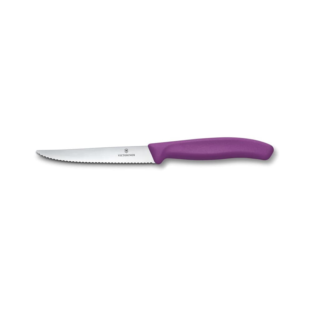 Victorinox Swiss Classic 11cm Serrated Steak & Pizza Knife - Purple