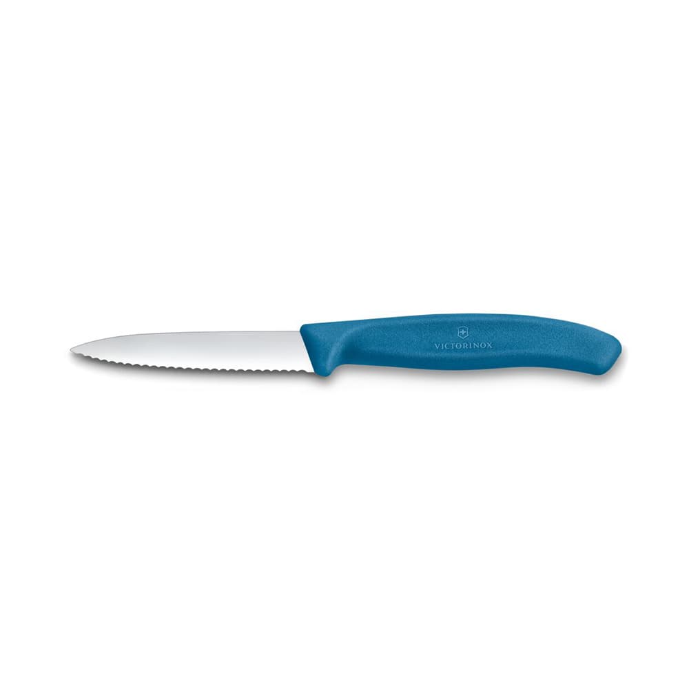 Victorinox Swiss Classic 8cm Serrated Paring Knife - Blue