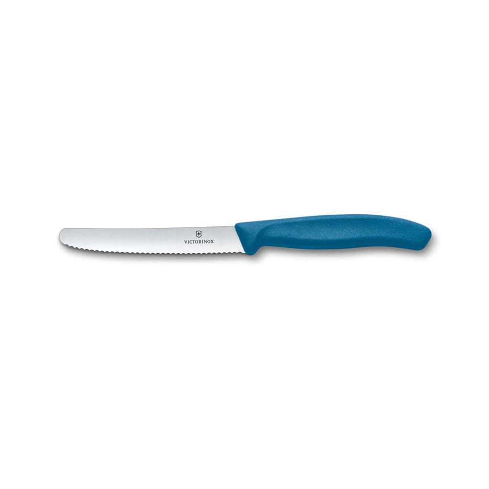 Victorinox Swiss Classic 11cm Serrated Tomato & Table Knife - Blue
