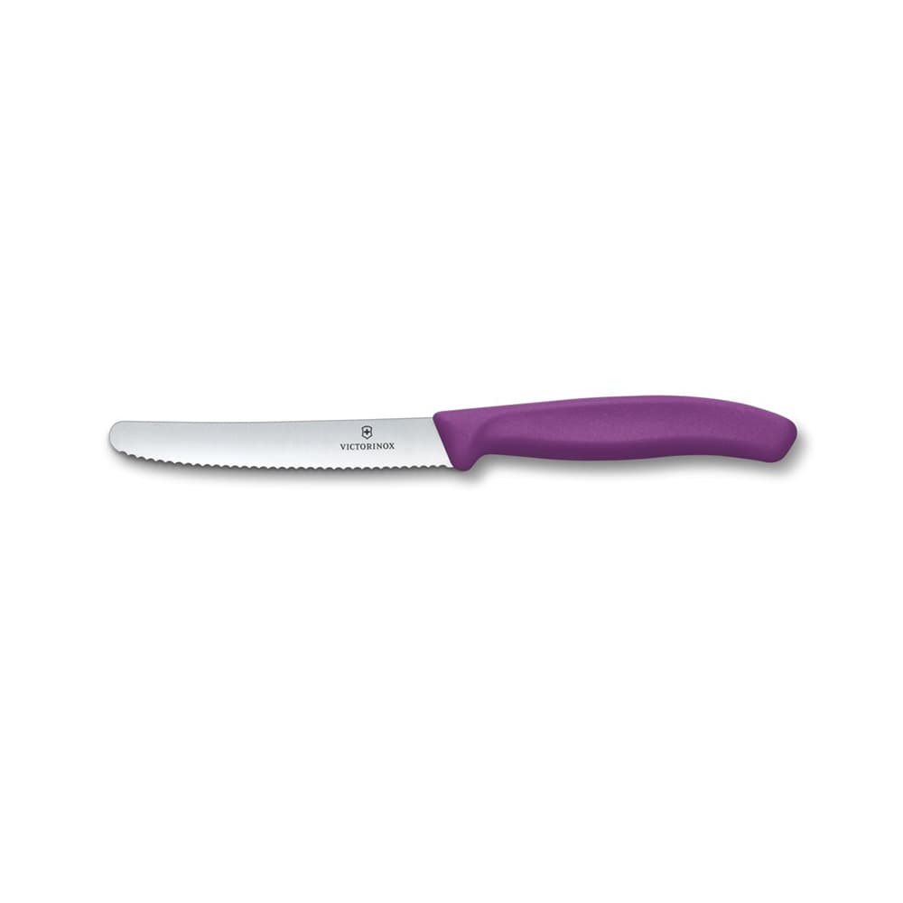 Victorinox Swiss Classic 11cm Serrated Tomato & Table Knife - Purple