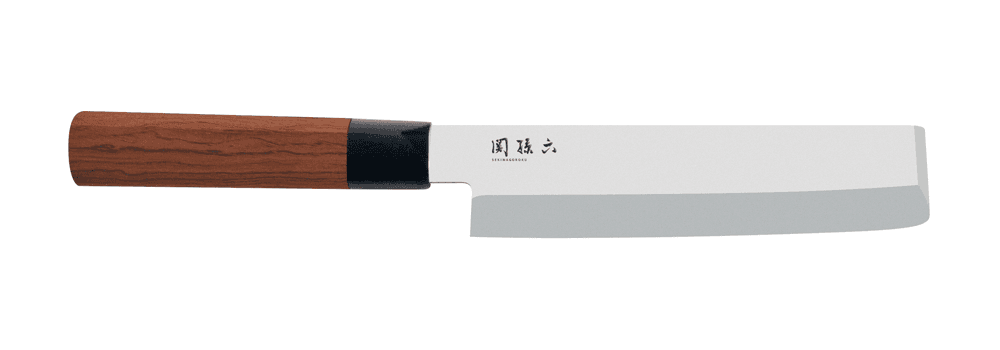 Kai Seki Magoroko Red Wood 16.5cm Nakiri Knife (KAI-MGR-0165N)