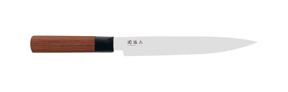 Kai Seki Magoroko Red Wood 22.5cm Ham Slicer (KAI-MGR-0200L)