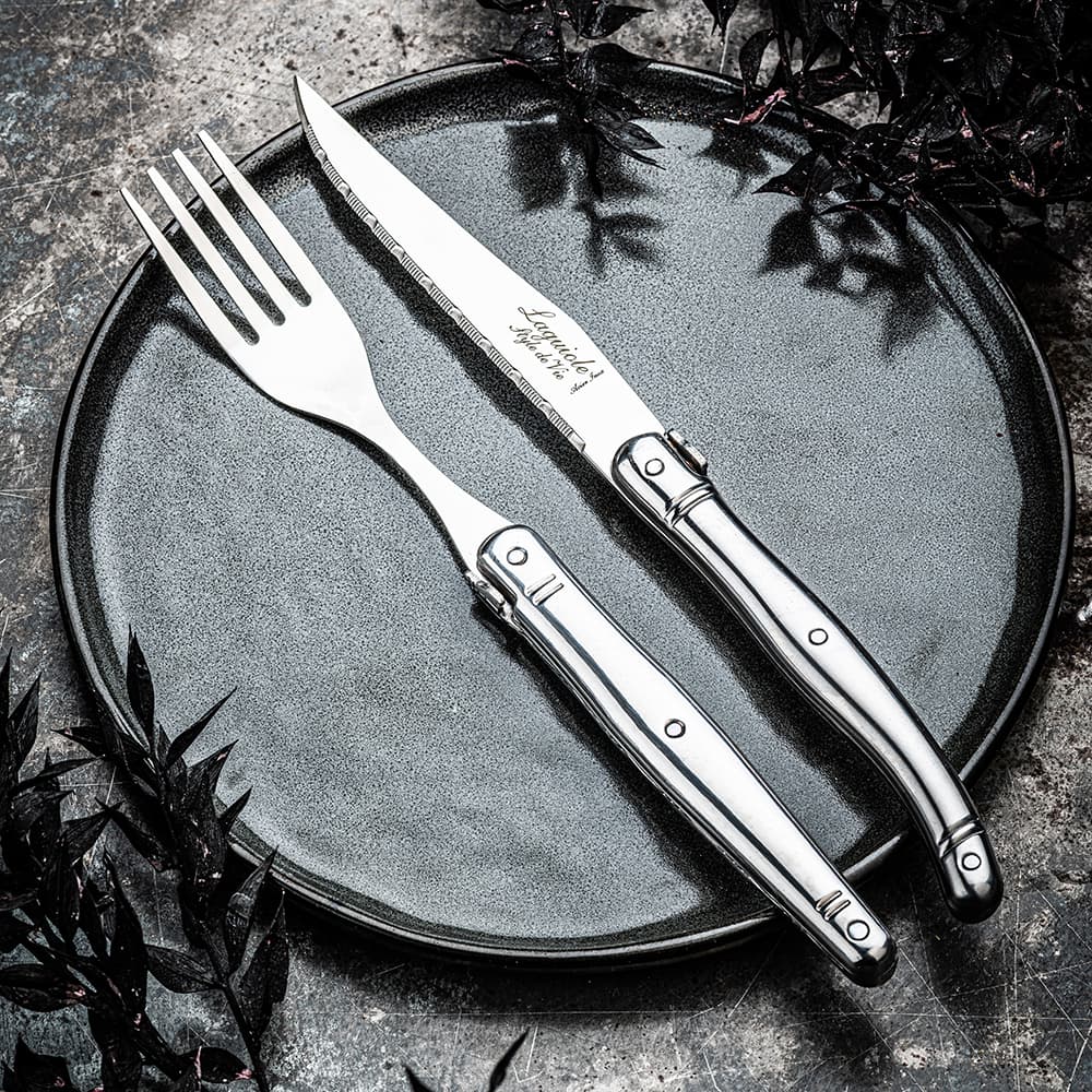 Laguiole Style De Vie Premium Forks 6 Piece Set Stainless Steel