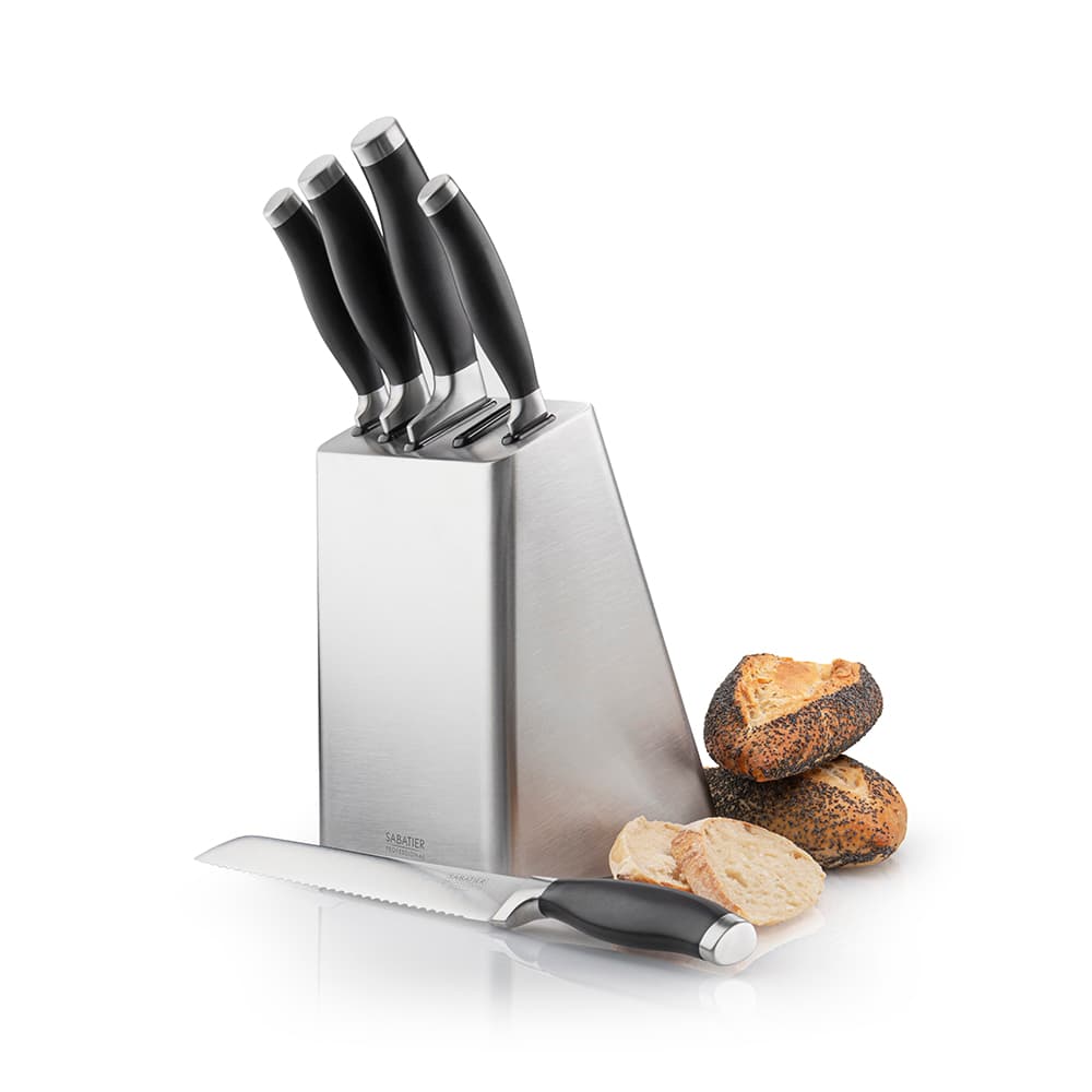 Sabatier Professional 801 Series 5 Piece Stainless Steel Knife Block Set (SAB801KB2)