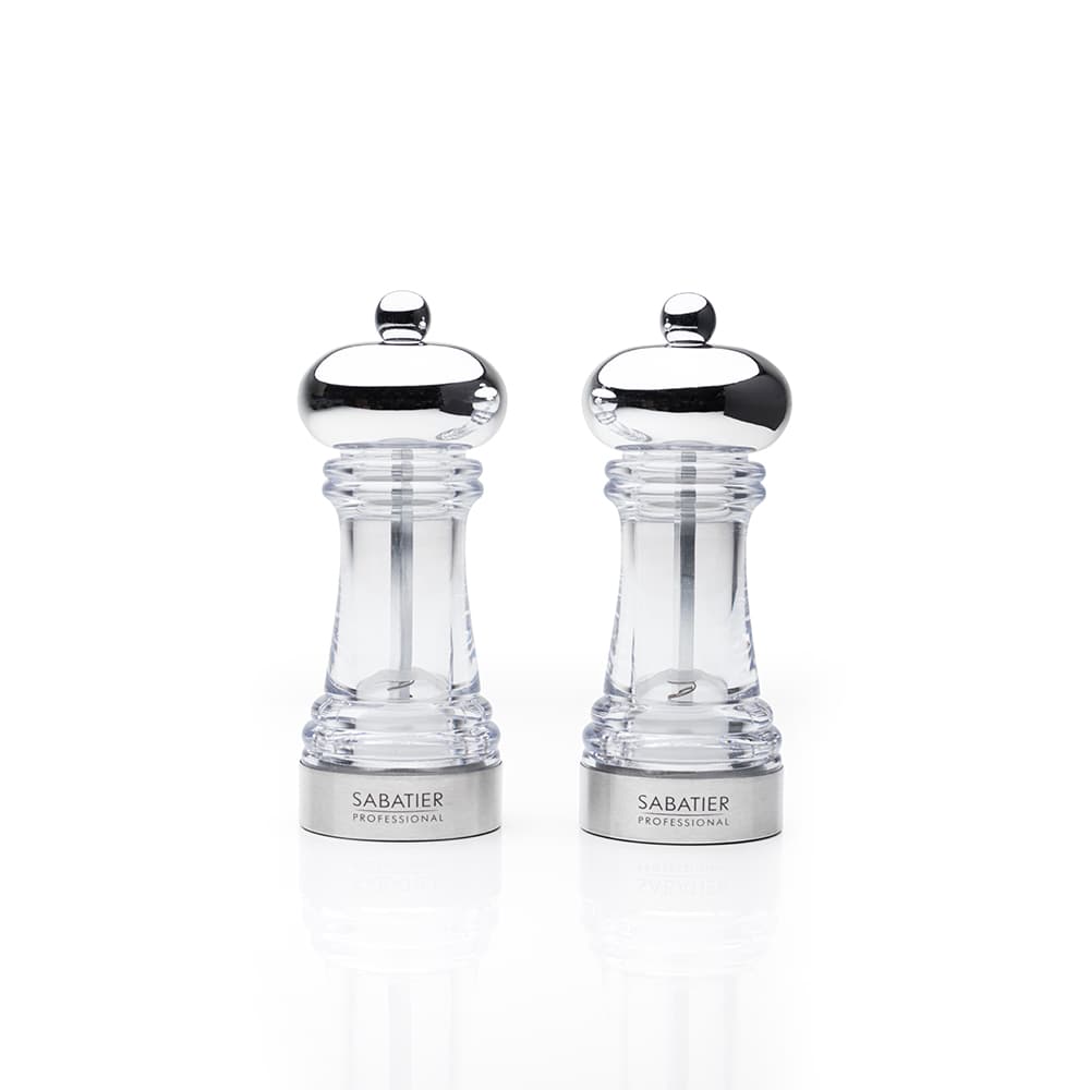 Sabatier Professional Chartres Salt & Pepper Mill 15cm Chrome (SABM733D3X)