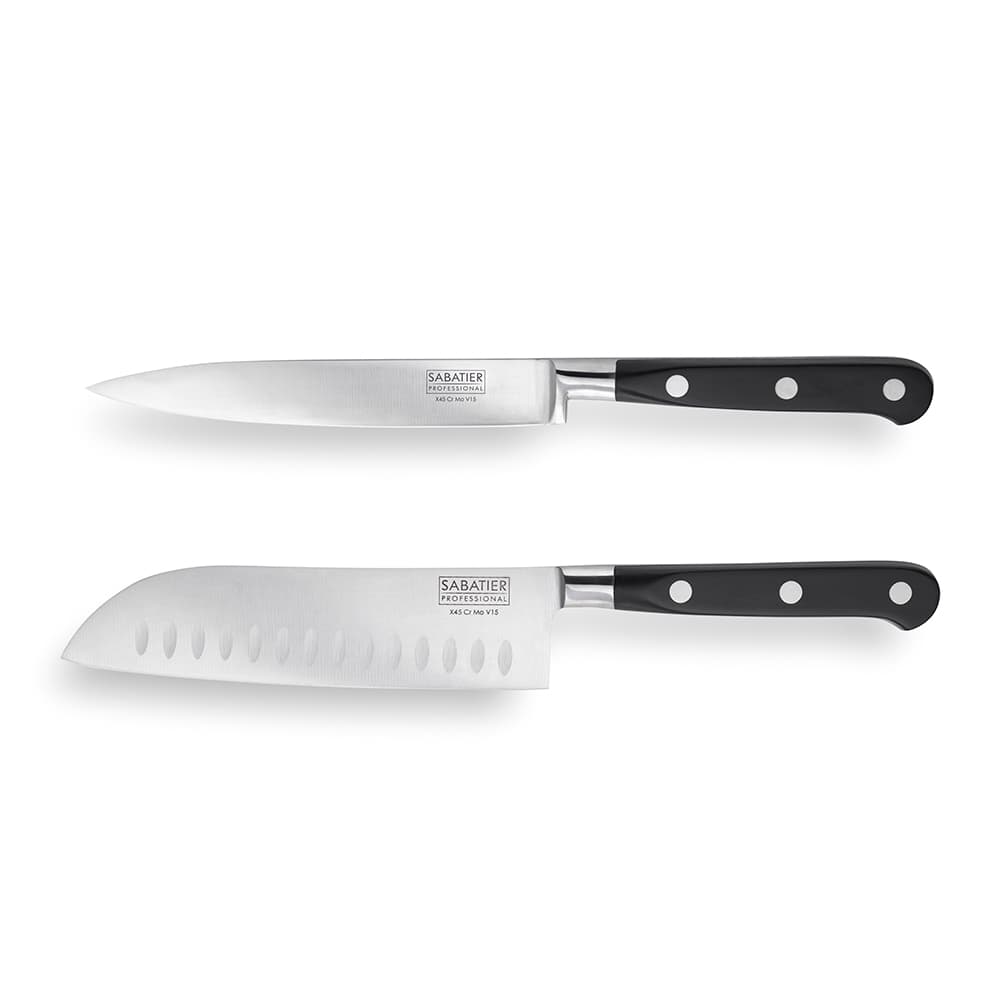 Sabatier Professional 2 Piece Knife Set - Santoku & Utility Knife (SABST2013)