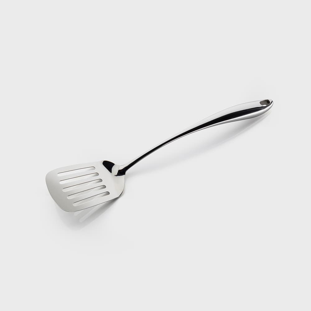 Sabatier Professional Mirror Polished Stainless Steel Slotted Turner (SABYJ55)