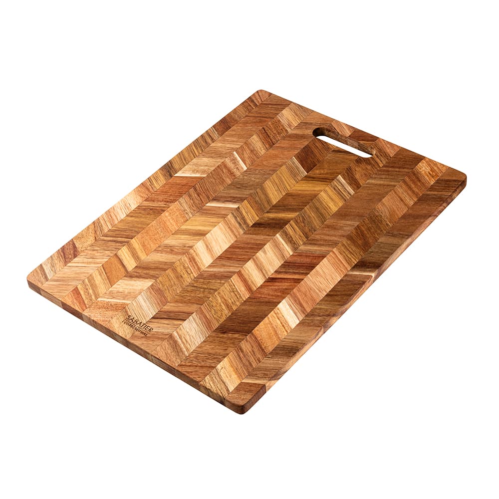 Sabatier Professional Herringbone Cutting Board Acacia Wood 43 x 32 x 1.4cm (SABZX09)