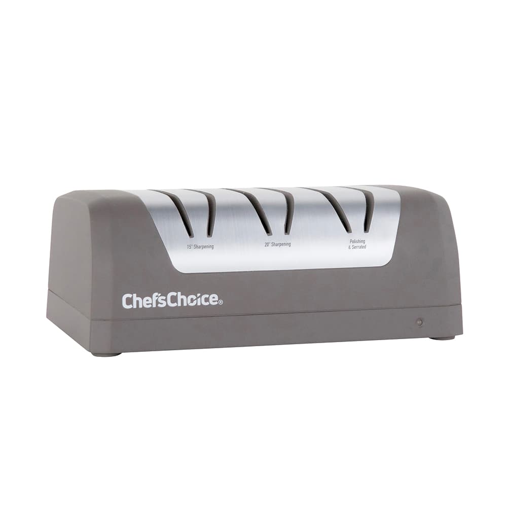 Model DCBC1520 DC Powered Electric Sharpener with Battery 3 Stage Angle Select 15/20° Dizor - Grey with Gift Box
