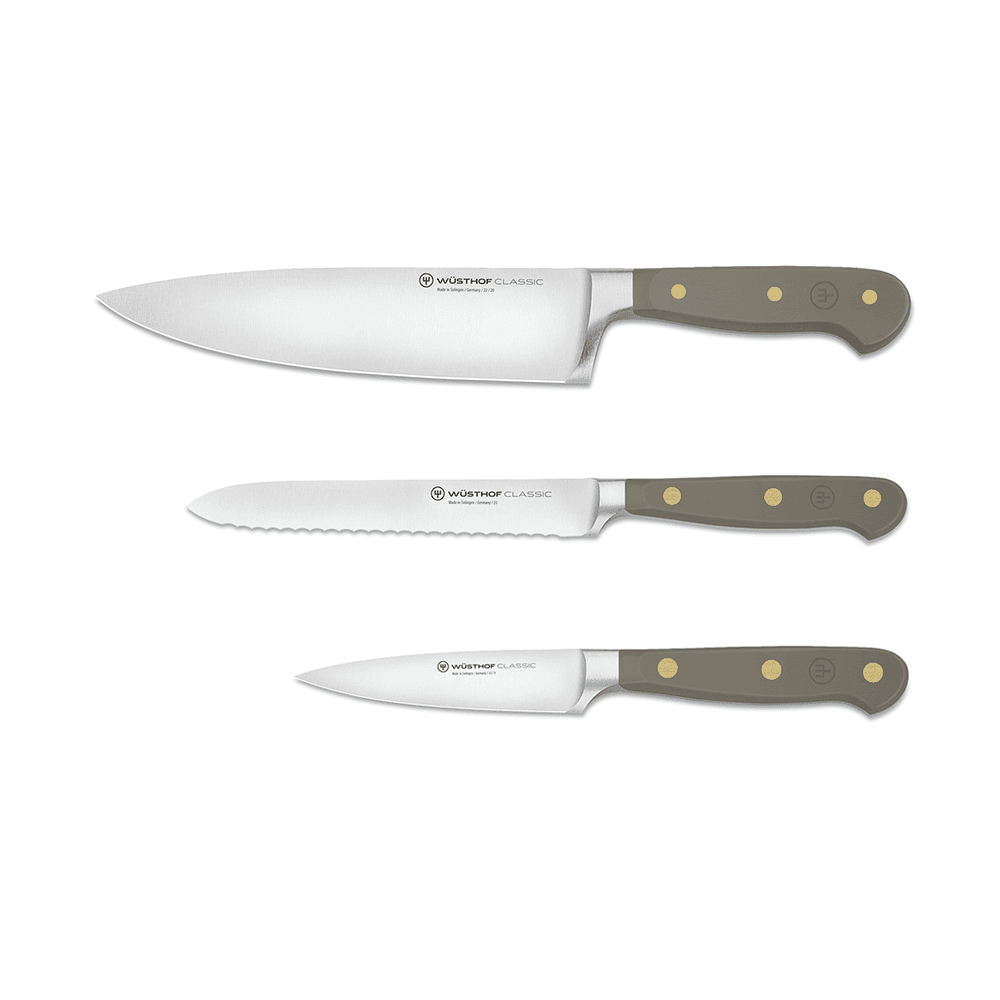 Wüsthof Classic Colour Velvet Oyster 3 Piece Knife Set (WT1311760306)